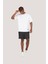 P-005654-ERKEK 100% Pamuklu Oversize Kısa Kol T-Shirt-Beyaz 5