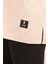 P-005478-KADIN 100% Pamuklu Oversize Kısa Kol T-Shirt-Bej 5