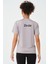 P-003000-KADIN Bisiklet Yaka Rahat Kesim Casual Nefes Alabilen Athletic Spor T-Shirt - Tişört-Gri 5