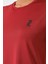 P-003000-KADIN Bisiklet Yaka Rahat Kesim Casual Nefes Alabilen Athletic Spor T-Shirt - Tişört-Bordo 5