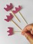 Beyhan Bayhan 25 Adet Dekoratif Eva Kraliçe Taçlı Pasta Kürdanı 6 cm Pembe - Baby Shower Kürdan 2