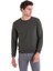 Haki Regular Fit Düz Pamuklu Bisiklet Yaka Sweatshirt 2