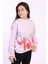 Toontoy Kız Çocuk Cepi Yazı Baskılı Sweatshirt 1