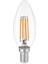 E14 LED FİLAMANLI RUSTIK AMPUL C35 ŞEFFAF DÜZ 8W 3000K Gün Işığı ERD-35 1