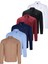 Altılı Set G674 Dewberry Erkek Gömlek Siyah Beyaz Lacivert Camel Bordo Bebe Mavi 1