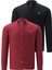 Ikili Set G674 Dewberry Erkek Gömlek-Siyah-Bordo 1
