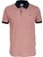 Erkek Gül Kurusu Slim Fit Polo Yaka %100 Pamuk Baskılı T-Shirt Ncs Jeasn 1111 1