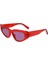 CKJ23603S 600 53 Kadın Kırmızı Güneş Gözlüğü 1
