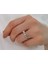 F Renk 0,27 Karat Pırlanta 5 Taş Yüzük 0423R0103 5