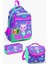 Kids Su Yeşili Lavanta Unicorn Kedi Desenli 3’lü Okul Çanta Seti SET0123478 1