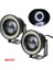 Üniversal Mercekli Angel Sis Farı Metal Su Geçirmez 76 mm Beyaz Halkalı Angel Eyes 2