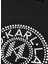 Bisiklet Yaka Baskılı Siyah Kadın T-Shirt 231W1712 3