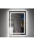 80X100 cm Bluetoothlu Buğu Çözücülü Dokunmatik Işıklı Kumlamalı Banyo Aynası 1