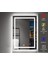 50X70 cm Bluetoothlu Buğu Çözücülü Dokunmatik Işıklı Kumlamalı Banyo Aynası 3