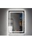 70X120 cm Buğu Çözücülü Dokunmatik Işıklı Kumlamalı Banyo Aynası 1