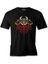 Viking Skull And His Axes Siyah Erkek Tshirt 1