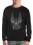 Doberman Dog Realistic Siyah Çocuk Sweatshirt 1