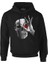 Skull With Red Eye Siyah Erkek Fermuarsız Kapşonlu 1