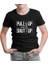 Bodybuilding Pull Up Siyah Çocuk Tshirt 1