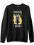 Forever Biker Siyah Erkek Kalın Sweatshirt 1