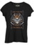 Viking Skull In Vallaha Siyah Kadın Tshirt 1
