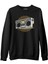 Retro 80's Radio Siyah Erkek Kalın Sweatshirt 1