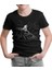 Biker On The Mountain Siyah Çocuk Tshirt 1