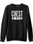 Bodybuilding Chest Day Siyah Erkek Kalın Sweatshirt 1