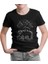 Baby And Parent Bear In The Lake Siyah Çocuk Tshirt 1