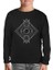 Phases Of The Moon On A Geometrical Background Siyah Çocuk Sweatshirt 1