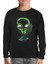 Alien On Planet Siyah Çocuk Sweatshirt 1