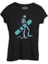 Man Holding Snowboard Siyah Kadın Tshirt 1