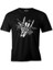 Skeleton Hand Holding Drumsticks Siyah Erkek Tshirt 1