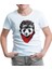 A Panda With A Bamboo In The Mouth Beyaz Çocuk Tshirt 1