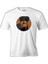 Rottweiler Dog With Circular Background Beyaz Erkek Tshirt 1