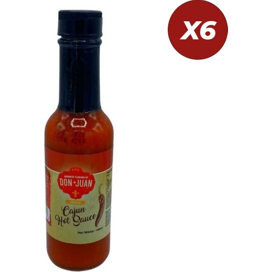 Don Juan Louisiana Hot Sauce Acı Biber Sosu 148 ml 6 Adet Fiyatı