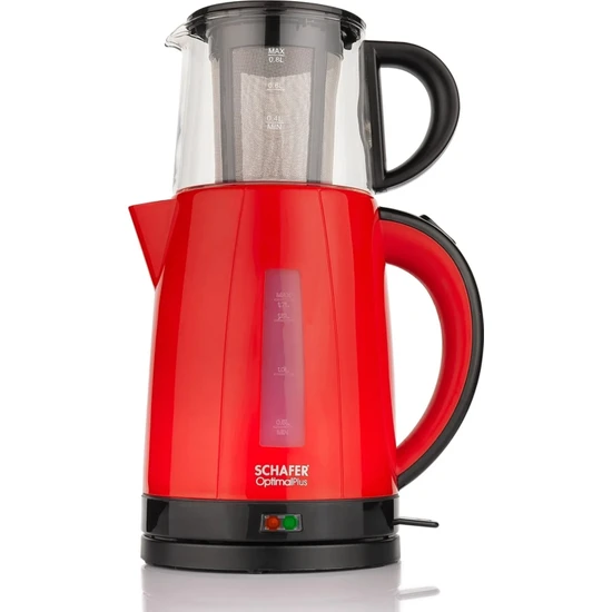 Schafer Optimal Pls Elektrikli Çay  Makinesi Kırmızı