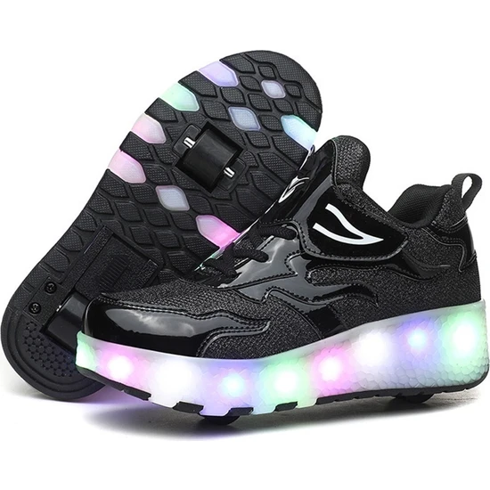 Coze Step Çocuk LED Işıklı Ayakkabı Bağı Tekerleği Açık Hava Patenleri (Yurt Dışından)