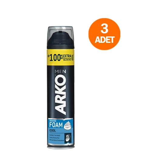 Arko Men Tıraş Köpüğü Cool 200 ml (3 Adet)