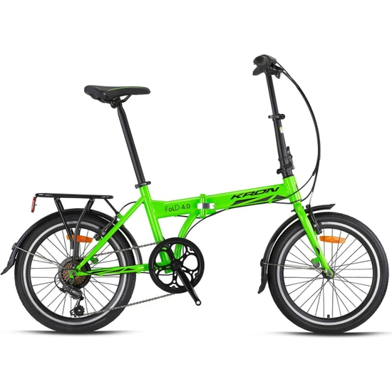 Kron Fold 4.0 20 Jant V 7 Katlanır Bisiklet Yeşil-Siyah