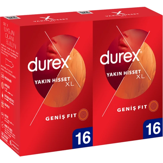 Durex Yakın Hisset 32 Xl Prezervatif