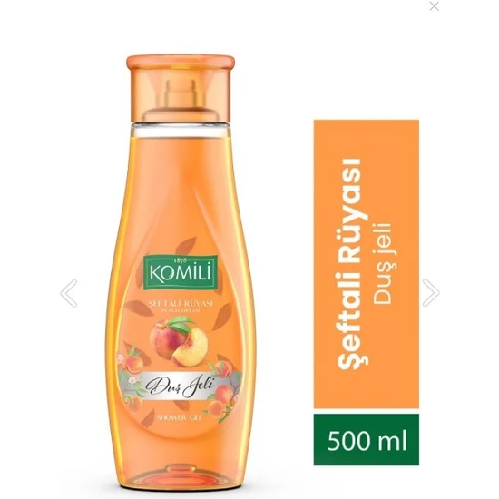 Komili Şeftali Rüyası Vegan Duş Jeli - Şeftali ve Yaz Meyveleri Kokulu - 500 ml