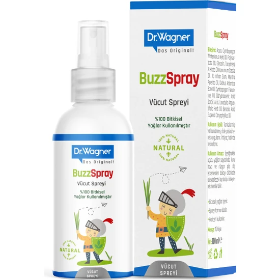 Dr. Wagner Buzzspray Sivrisinek ve Kene Kovucu Vücut