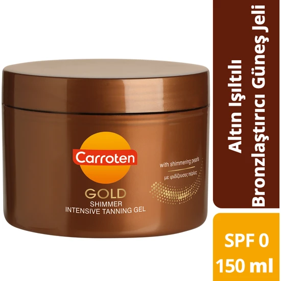 Carroten Gold Shimmer Tanning Spf'siz Altın Işıltılı Bronzlaştırıcı Güneş Jeli 150ML