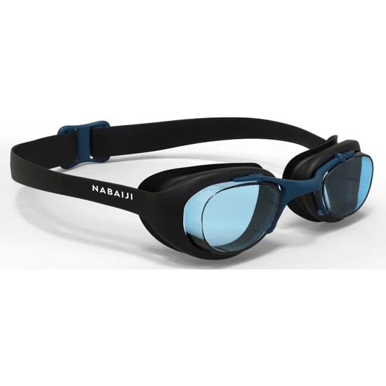 Decathlon Nabaiji Şeffaf Camlı Yüzücü Gözlüğü - L Boy - Siyah - 100 Xbase