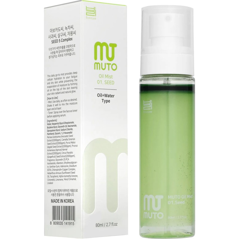 byeoLee muto 5 Tohum Özlü Niacinamide Gözenek Sıkılaştırıcı&anti-Aging, Panthenol Mist Sprey 80ML