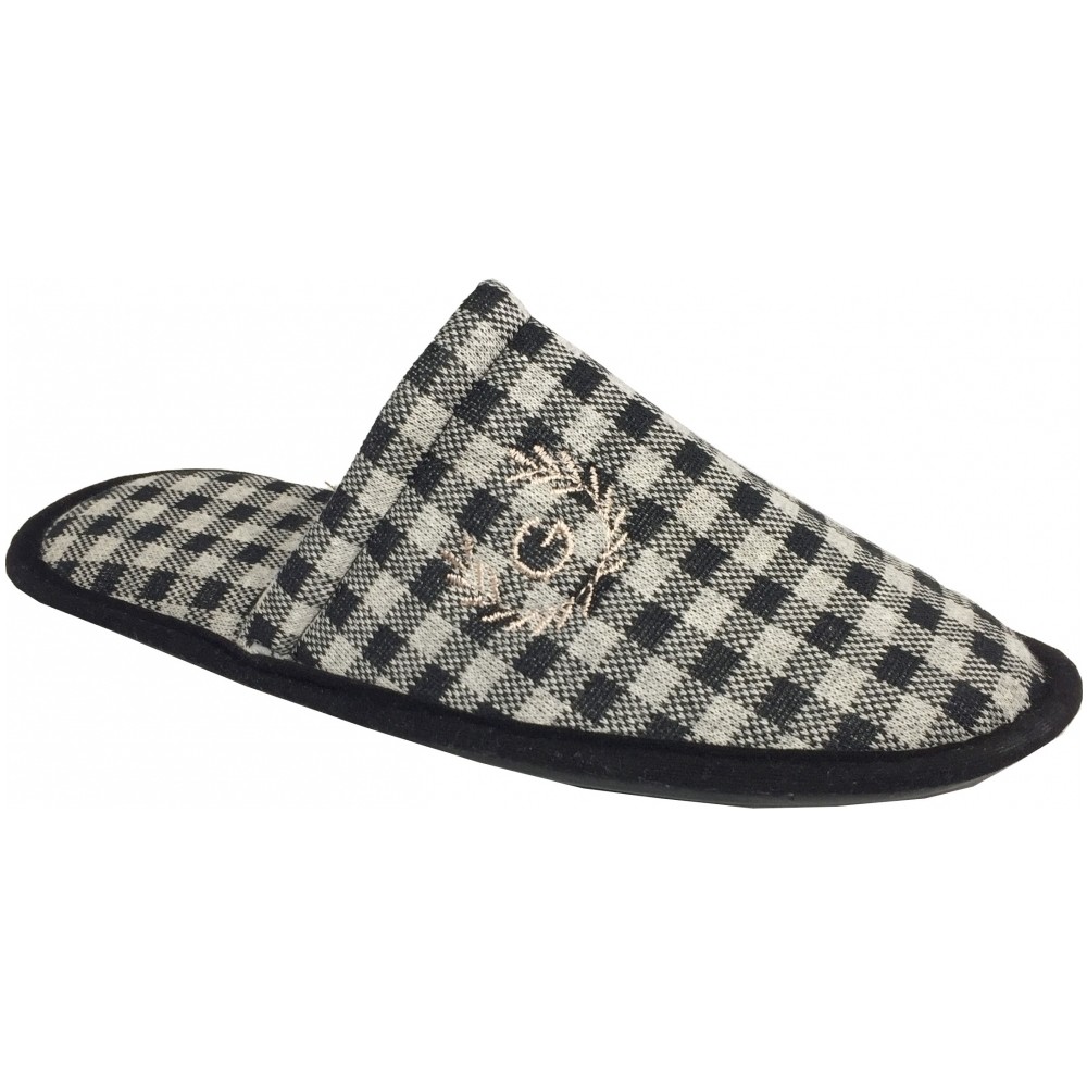 Okanmed HLM01 Erkek Kışlık Ev İçi Terliği Kareli Kışlık Ev Fiyatı