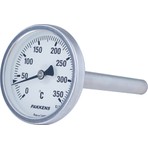 Pakkens 25 cm Dalma Boylu Termometre 0-500 C° Ölçüm Mesafesi ile Bahçe Fırını ve Köy Fırını İçin