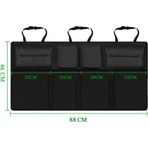 Ankaflex Cepli Koltuk Arkası Organizer Çanta 46 x 88 cm Siyah