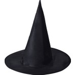 Samur Halloween Siyah Cadı Şapkası